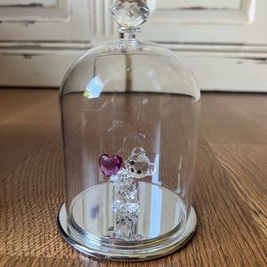 Swarovski Kris Bear & Bell Jar Display